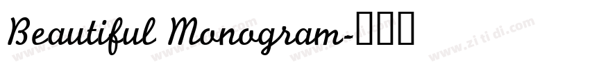 Beautiful Monogram字体转换